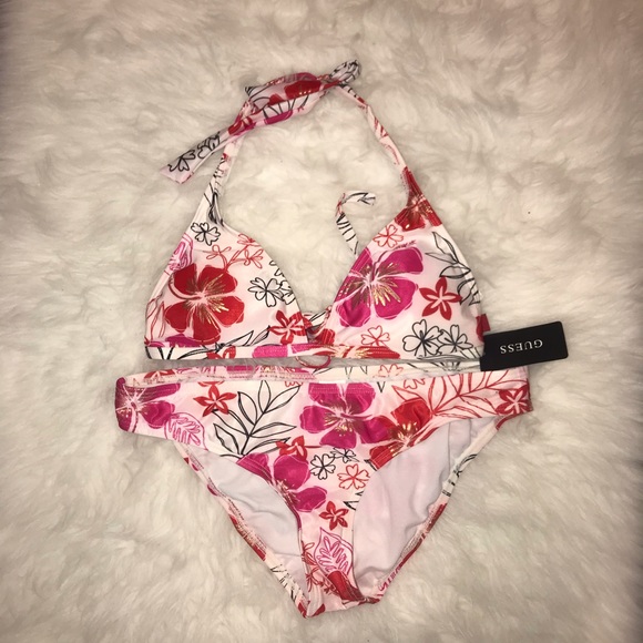 Guess Other - GUESS Floral 2 piece Halter Bikini NWT